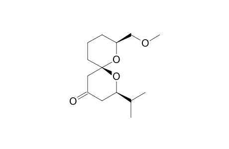 (2R,6S,8S)-8-((Methoxy)methyl)-2-(1-(methyl)ethyl)-1,7-dioxaspiro[5.5]un-decan-4-one
