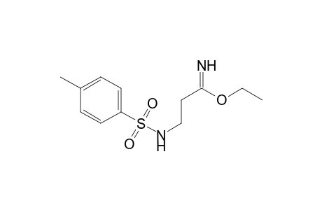 3-(tosylamino)propionimidic acid ethyl ester