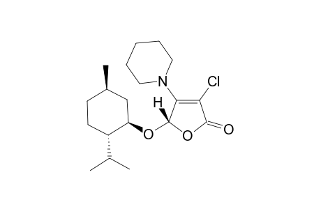 5-(l-Menthyloxy)-4-piperidino-3-(S)-chloro-2(5H)furanone