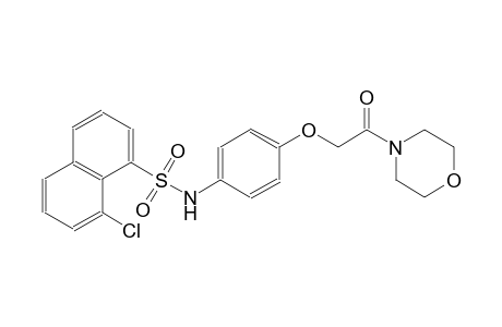 8-Chloranyl-N-[4-(2-morpholin-4-yl-2-oxidanylidene-ethoxy)phenyl]naphthalene-1-sulfonamide