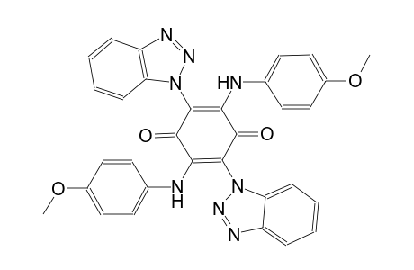 2,5-di(1H-1,2,3-benzotriazol-1-yl)-3,6-bis(4-methoxyanilino)benzo-1,4-quinone
