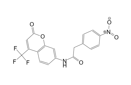 2-(4-nitrophenyl)-N-[2-oxo-4-(trifluoromethyl)-2H-chromen-7-yl]acetamide