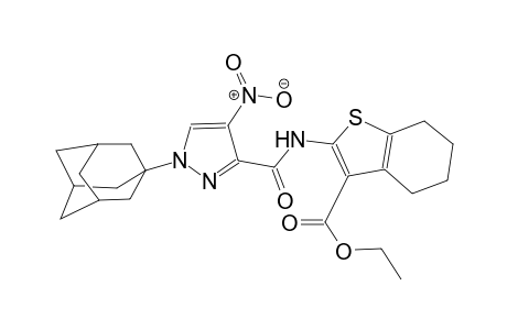ethyl 2-({[1-(1-adamantyl)-4-nitro-1H-pyrazol-3-yl]carbonyl}amino)-4,5,6,7-tetrahydro-1-benzothiophene-3-carboxylate
