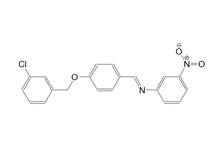 benzenamine, N-[(E)-[4-[(3-chlorophenyl)methoxy]phenyl]methylidene]-3-nitro-