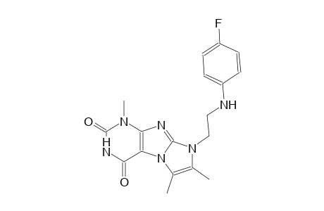 1H-imidazo[2,1-f]purine-2,4(3H,8H)-dione, 8-[2-[(4-fluorophenyl)amino]ethyl]-1,6,7-trimethyl-