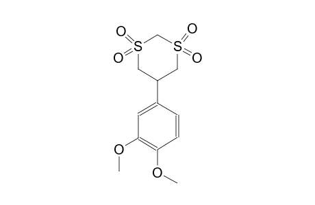 1,3-dithiane, 5-(3,4-dimethoxyphenyl)-, 1,1,3,3-tetraoxide