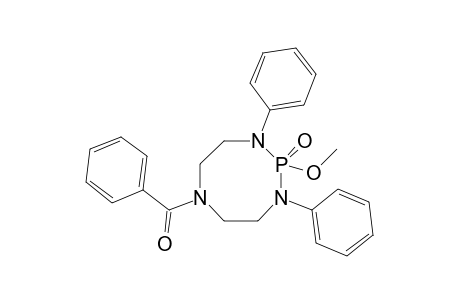 N-Benzoyl-1-oxo-1-methoxy-2,8-diphenyl-2,5,8-triaza-1.lamda.(5)-phosphacyclooctane