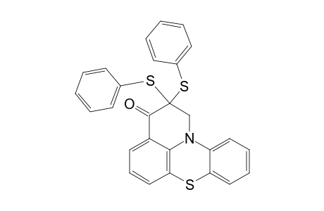 3H-Pyrido[3,2,1-kl]phenothiazin-3-one, 1,2-dihydro-2,2-bis(phenylthio)-