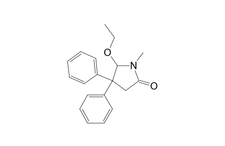 2-Pyrrolidinone, 5-ethoxy-1-methyl-4,4-diphenyl-