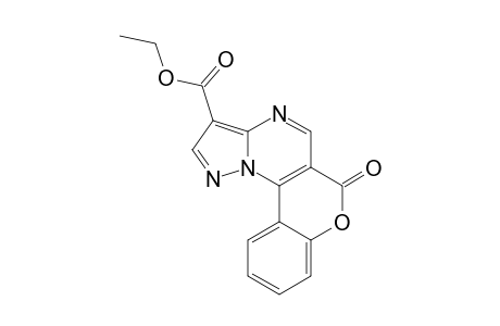 3-ETHYLCARBOXYLATE-6H-[1]-BENZOPYRANO-[3,4-E]-PYRAZOLO-[1,5-A]-PYRIMIDIN-6-ONE
