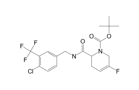 2-[[4-chloro-3-(trifluoromethyl)benzyl]carbamoyl]-5-fluoro-3,6-dihydro-2H-pyridine-1-carboxylic acid tert-butyl ester