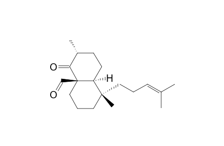 4a(2H)-Naphthalenecarboxaldehyde, octahydro-1,6-dimethyl-1-(4-methyl-3-pentenyl)-5-oxo-, [1S-(1.alpha.,4a.beta.,6.alpha.,8a.alpha.)]-