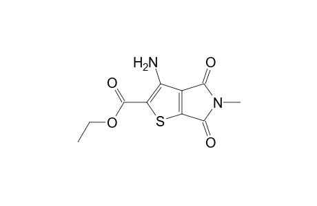 4H-Thieno[2,3-c]pyrrole-2-carboxylic acid, 3-amino-5,6-dihydro-5-methyl-4,6-dioxo-, ethyl ester