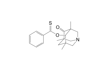 3,5,7-Trimethyl-6-(thiobenzoyloxy)-1-azaadamantan-4-one / ( OR ax )