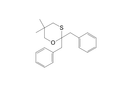 2,2-bis(benzyl)-5,5-dimethyl-1,3-oxathiane