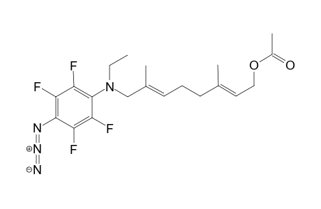 8-(p-Azido-N-ethyl-tetrafluoroaniline)-3,7-dimethyl-1-acetoxy-2,6-octadiene