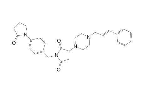 1-[4-(2-oxo-1-pyrrolidinyl)benzyl]-3-{4-[(2E)-3-phenyl-2-propenyl]-1-piperazinyl}-2,5-pyrrolidinedione