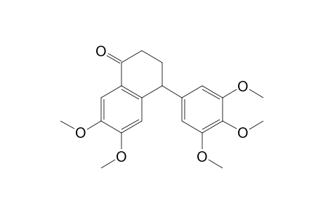 1(2H)-Naphthalenone, 3,4-dihydro-6,7-dimethoxy-4-(3,4,5-trimethoxyphenyl)-