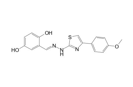 1-(2,5-dihydroxybenzylidene)-2-(4-(4-methoxyphenyl) thiazol-2-yl) hydrazine