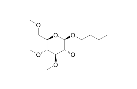 n-Butyl 2,3,4,6-tetra-o-methyl-.beta.,D-glucopyranoside