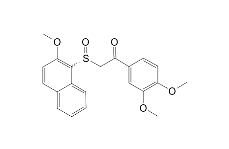 1-(3,4-dimethoxyphenyl)-2-(2-methoxynaphthalen-1-yl)sulfinyl-ethanone