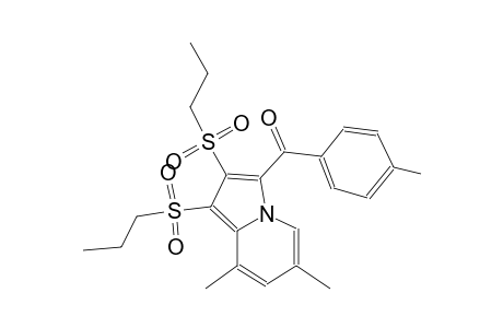 [6,8-dimethyl-1,2-bis(propylsulfonyl)-3-indolizinyl](4-methylphenyl)methanone