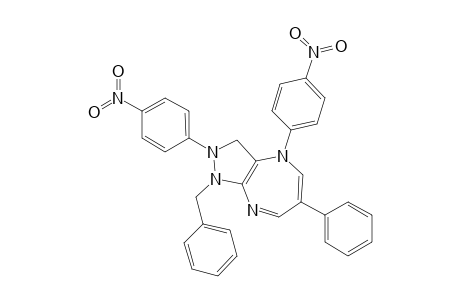 1-Benzyl-6-phenyl-2,4-bis(4'-nitrophenyl)-2,3-dihydropyrazolo[3,4-b][1,4]diazepine