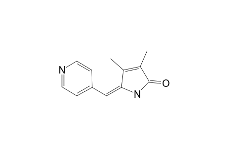 E-3,4-DIMETHYL-5-(4-PYRIDYLMETHYLIDENE)-3-PYRROLIN-2-ONE