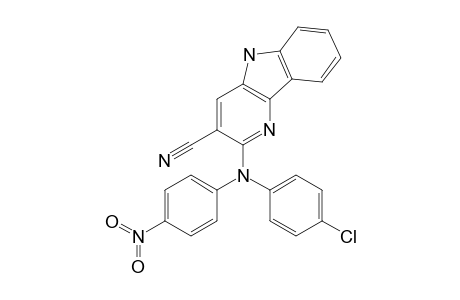 2-[(4-chlorophenyl)-(4-nitrophenyl)amino]-5H-pyrido[5,6-b]indole-3-carbonitrile