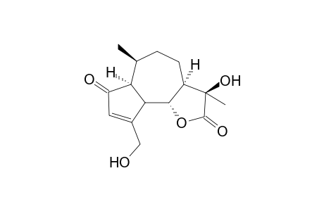 11.beta.,15-Dihydroxy-2-oxo-6.beta.H-13-nor-guaia-3-ene-11,6-carbolactone