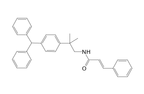 (E)-N-[2-(4-benzhydrylphenyl)-2-methyl-propyl]-3-phenyl-acrylamide