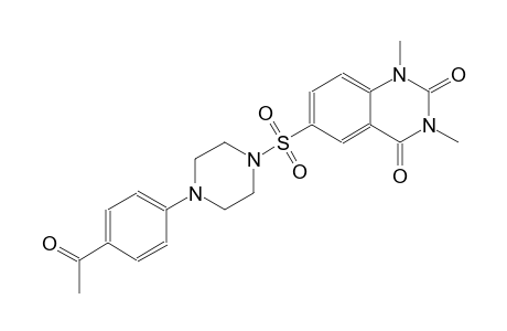 6-{[4-(4-acetylphenyl)-1-piperazinyl]sulfonyl}-1,3-dimethyl-2,4(1H,3H)-quinazolinedione