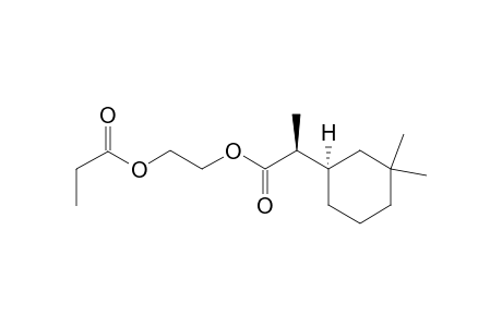 (1'R*,2S*)2-(Propionyloxy)ethyl 2-(3,3-dimethylcyclohexyl)propanoate