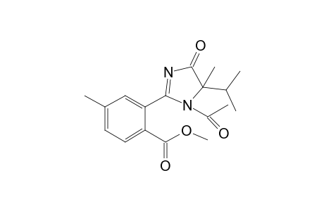 Methyl 2-[1'-N-acetyl-4',5'-dihydro-5'-methyl-5'-(1'-methylethyl)-4'-oxo-1H-imidazol-2'-yl]-4-methylbenzoate