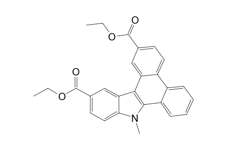 Diethyl 9-methyl-9H-dibenzo[a,c]carbazole-2,12-dicarboxylate