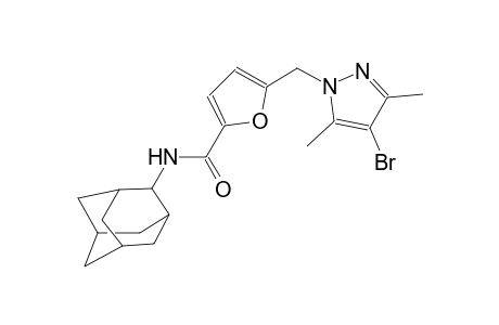 N-(2-adamantyl)-5-[(4-bromo-3,5-dimethyl-1H-pyrazol-1-yl)methyl]-2-furamide