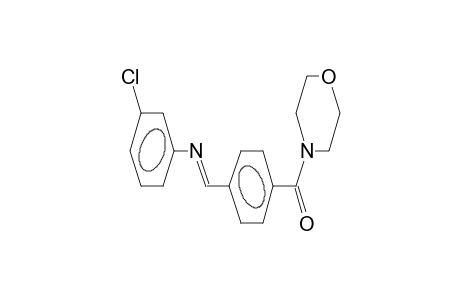 4-(3-chlorophenyliminomethyl)benzoic morpholide