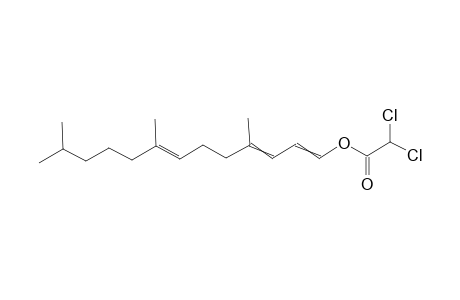 (7E)-4,8,12-trimethyltrideca-3,7,1-trien-1-yl 2,2-dichloroacetate