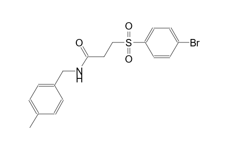 propanamide, 3-[(4-bromophenyl)sulfonyl]-N-[(4-methylphenyl)methyl]-