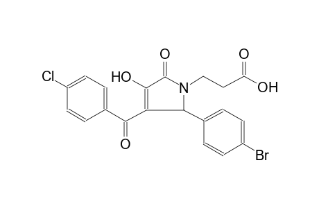 3-[2-(4-bromophenyl)-3-(4-chlorobenzoyl)-4-hydroxy-5-oxo-2,5-dihydro-1H-pyrrol-1-yl]propanoic acid