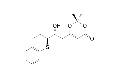 (2'R,3'S)-2,2-Dimethyl-6-[3'-phenylthio-2'-hydroxy-4'-methylpent-1'-yl]-1,3-dioxin-4-one