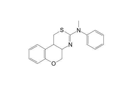 2-(N-Methyl-N-phenylamino)-3,4,4a,10b-tetrahydro-5H-[1]benzopyrano[4,3-d]1,3]thiazine