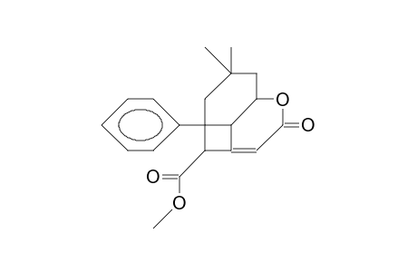 (1RS, 5RS,6RS,11Sr)-5-phenyl-6-methoxycarbonyl-3,3-dimethyl-10-oxa-tricyclo(5.3.1.0/5,11/)undec-7-en-9-one