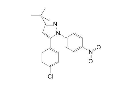 Pyrazole, 3-tert-butyl-5-(4-chlorophenyl)-1-(4-nitrophenyl)-