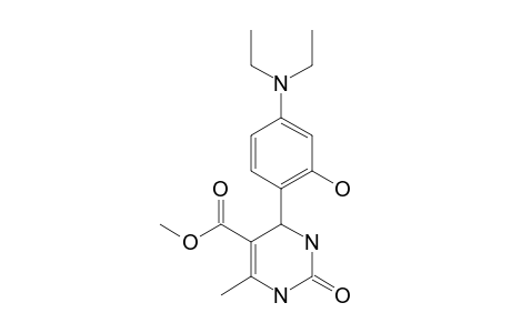 METHYL-4-[4-(DIETHYLAMINO)-2-HYDROXYPHENYL]-6-METHYL-2-OXO-1,2,3,4-TETRAHYDRO-PYRIMIDINE-5-CARBOXYLATE