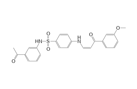 N-(3-acetylphenyl)-4-{[(1Z)-3-(3-methoxyphenyl)-3-oxo-1-propenyl]amino}benzenesulfonamide