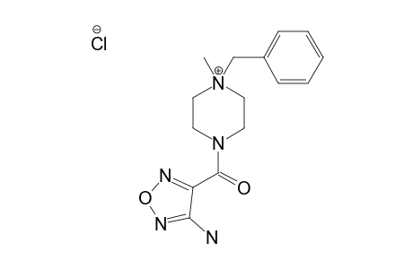 1-BENZYL-1-METHYL-4-(3-AMINOFURAZAN-4-OIL)-PIPERAZINIUM-CHLORIDE-QUATERNARY-SALT