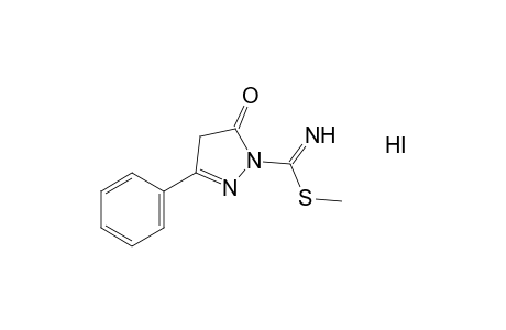 5-oxo-3-phenylthio-2-pyrazoline-1-carboximidic aicd, S-methyl ester, monohydroiodide