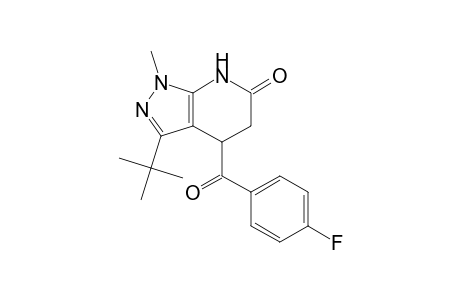 3-(tert-Butyl)-4-(4-fluorobenzoyl)-1-methyl-1,4,5,7-tetrahydro-6H-pyrazolo[3,4-b]pyridin-6-one