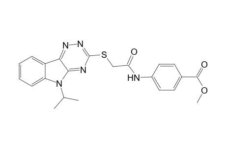 4-[[1-oxo-2-[(5-propan-2-yl-[1,2,4]triazino[5,6-b]indol-3-yl)thio]ethyl]amino]benzoic acid methyl ester